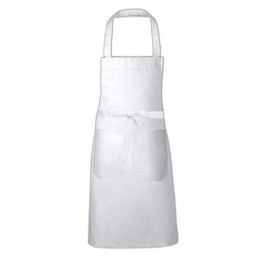 Fartuch Kuchenny Dekatyzowany Poliester Bawelna X967 - White
