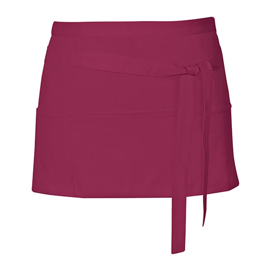 Fartuch Kelnerski Dekatyzowany z Kieszeniami X983 - Burgundy (ca. Pantone 216)