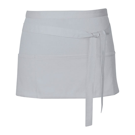Fartuch Kelnerski Dekatyzowany z Kieszeniami X983 - Pale Grey (Silver) (ca. Pantone 428)