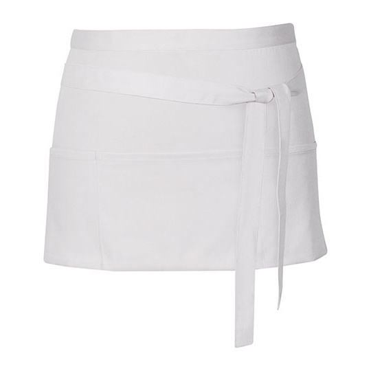 Fartuch Kelnerski Dekatyzowany z Kieszeniami X983 - White