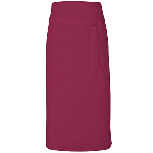 Fartuch Diagonalny Dekatyzowany X985 - Burgundy (ca. Pantone 216)