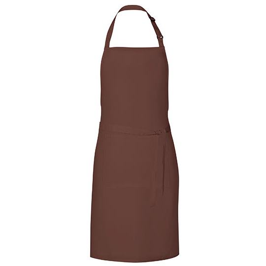 Fartuch kuchenny z kieszenią X987 - Brown (ca. Pantone 476)