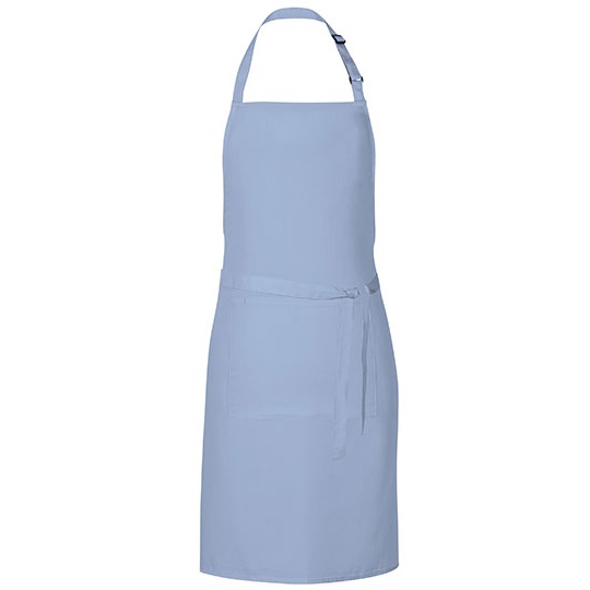 Fartuch Kuchenny Splot Diagonalny Dekatyzowany X987 - Light Blue (ca. Pantone 2708)