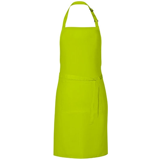 Fartuch Kuchenny Splot Diagonalny Dekatyzowany X987 - Lime (ca. Pantone 382)