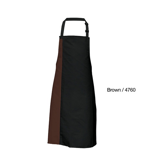 Fartuch Standardowy Dekatyzowany Splot Diagonalny X988 - Black & Brown (ca. Pantone 476)