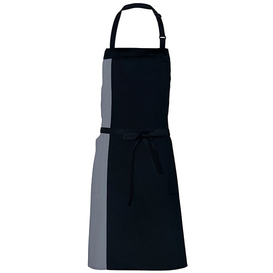 Fartuch Standardowy Dekatyzowany Splot Diagonalny X988 - Black & Dark Grey (ca. Pantone 431)