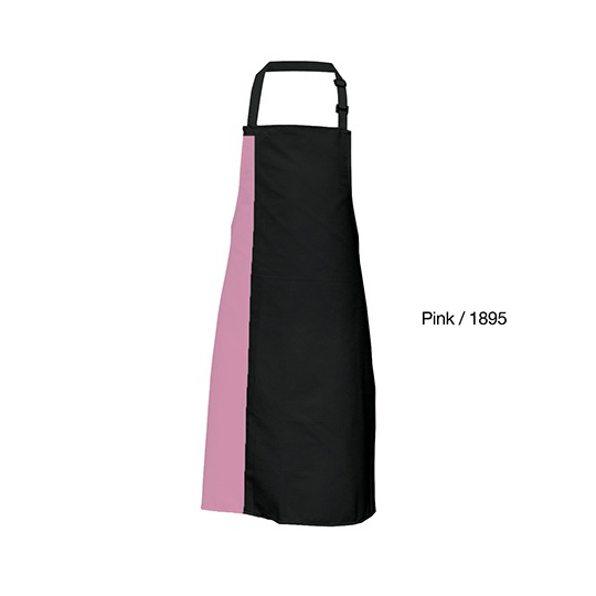 Fartuch Standardowy Dekatyzowany Splot Diagonalny X988 - Black & Pink (ca. Pantone 1895)