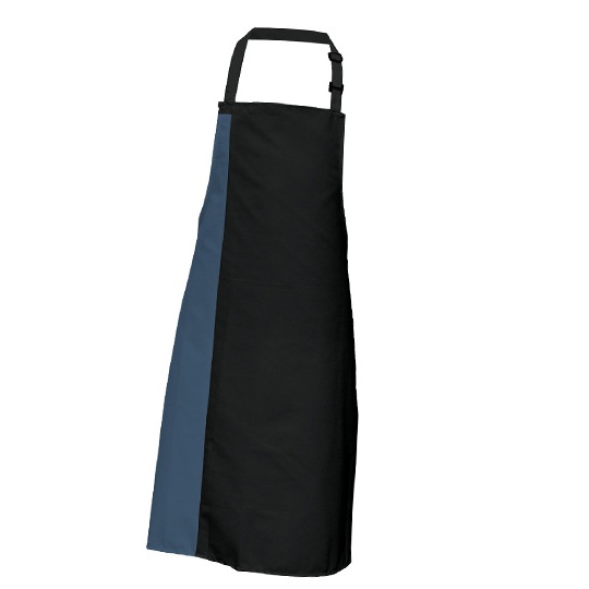 Fartuch Standardowy Dekatyzowany Splot Diagonalny X988 - Black & Postman Grey (ca. Pantone 7545)