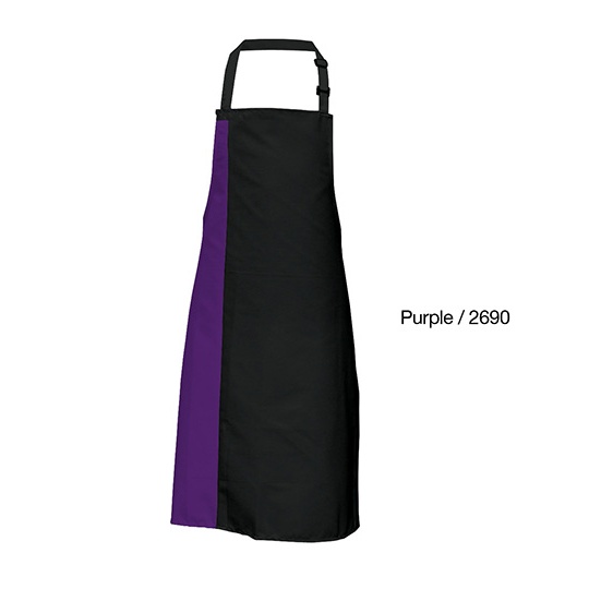 Fartuch Standardowy Dekatyzowany Splot Diagonalny X988 - Black & Purple (ca. Pantone 269)