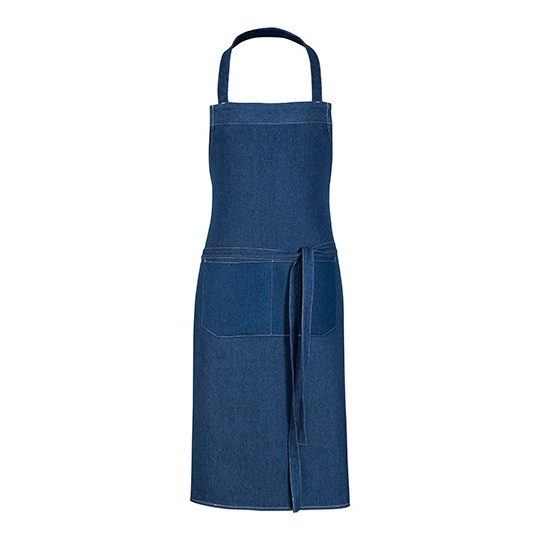 Fartuch Jeansowy Dekatyzowany X990 - Denim Blue