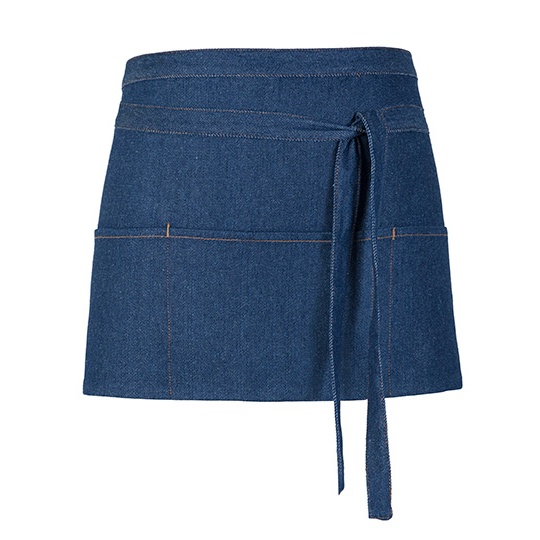 Fartuch Jeansowy Dekatyzowany X991 - Denim Blue
