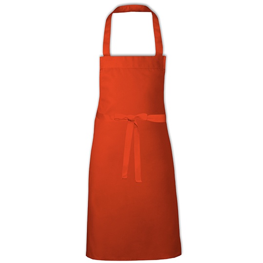 Fartuch kuchenny diagonalny X993 - Orange (ca. Pantone 1655)