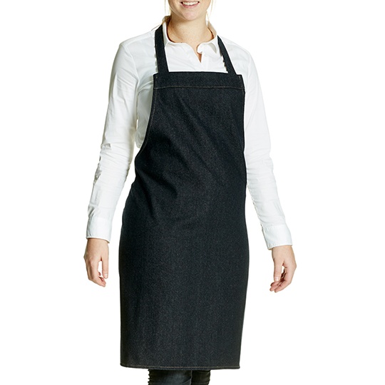 Fartuch Standardowy Jeansowy Dekatyzowany X998 - Black