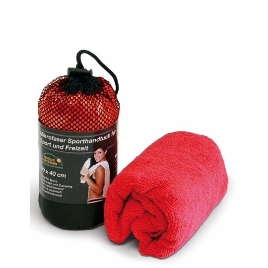 Ręcznik sportowy z mikrofibry XF100 - Red