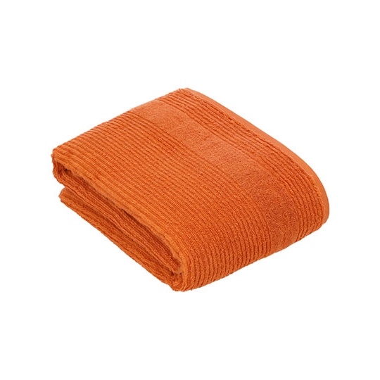 Recznik Kapielowy Bawelniany w Paski XF360B - Electric Orange