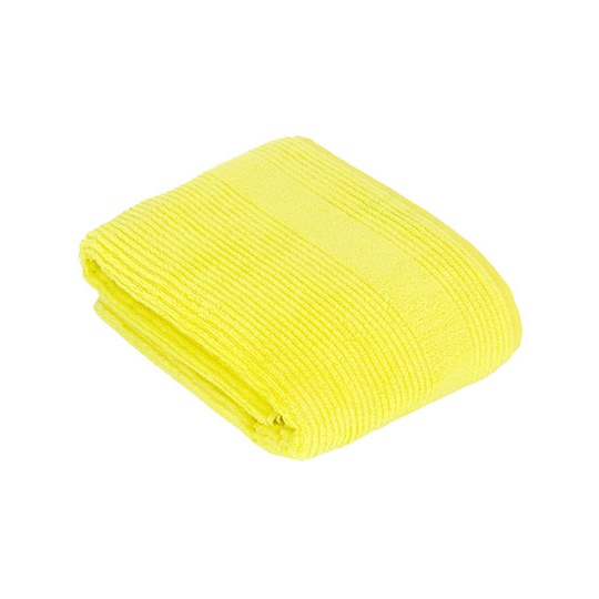 Recznik Kapielowy Bawelniany w Paski XF360B - Electric Yellow