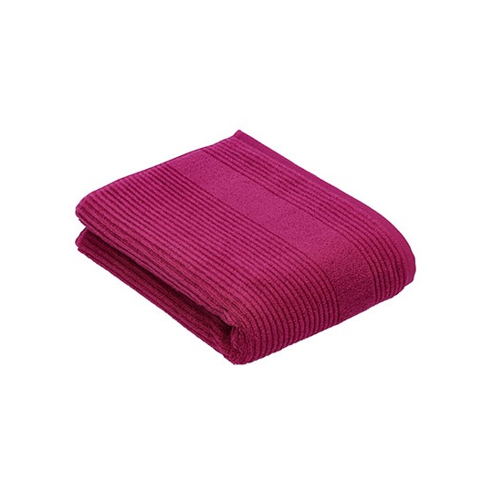 Ręcznik z paskami XF360D - Cranberry