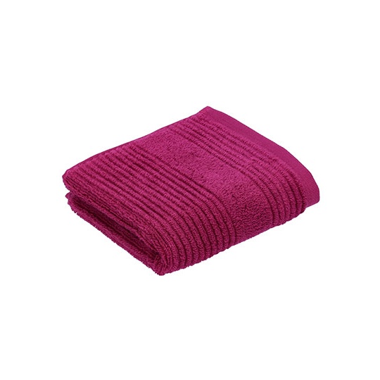 Recznik Goscinny Bawelniany w Paski XF360G - Cranberry