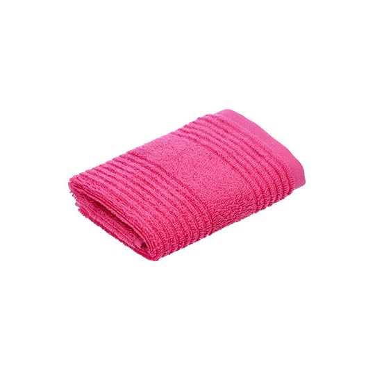 Ręcznik do twarzy w paski bawełniany XF360S - Prim Rose