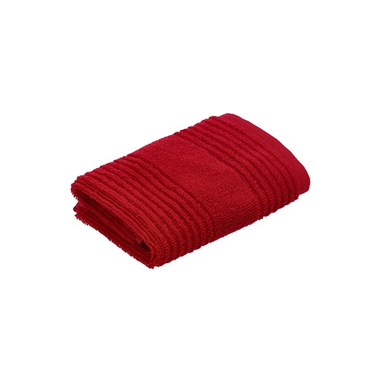 Recznik do twarzy w paski bawelniany XF360S - Purpur