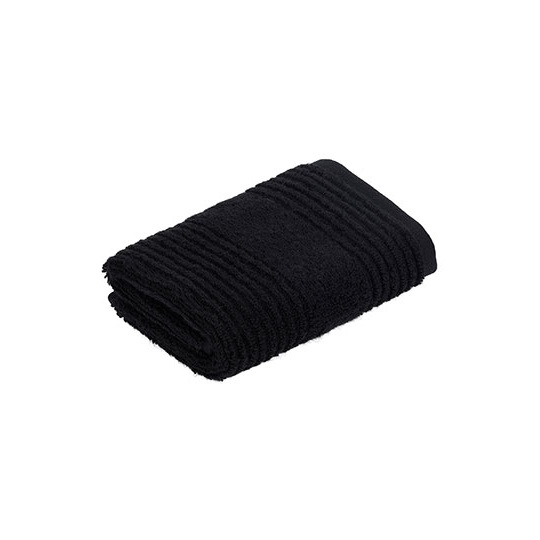 Recznik do twarzy w paski bawelniany XF360S - Black