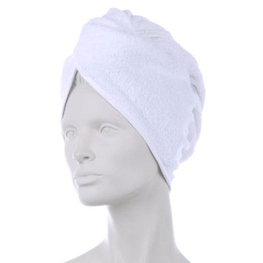 Turban frotte z zapieciem XF600 - White