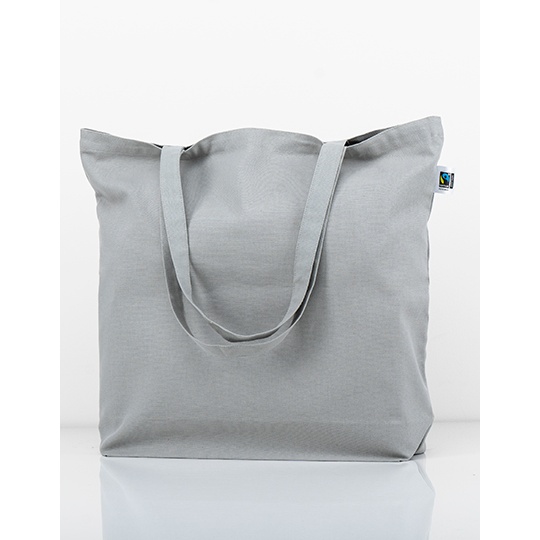 Torba Klinowa Bawelna Organiczna Fairtrade XT670 - Light Grey (ca. Pantone Cool Grey 5C)