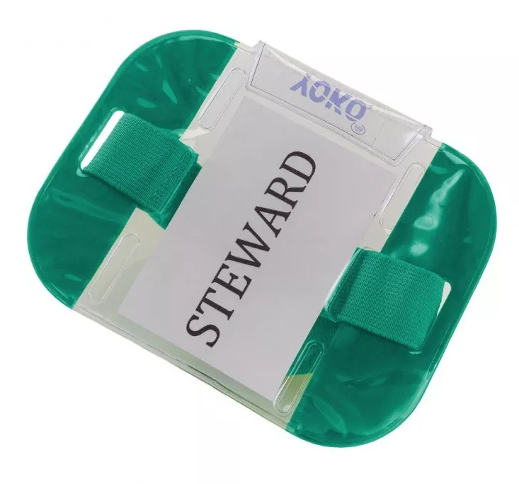 Opaska ID z Kieszenia Odporna na Wode YK003 - Fluorescent Green