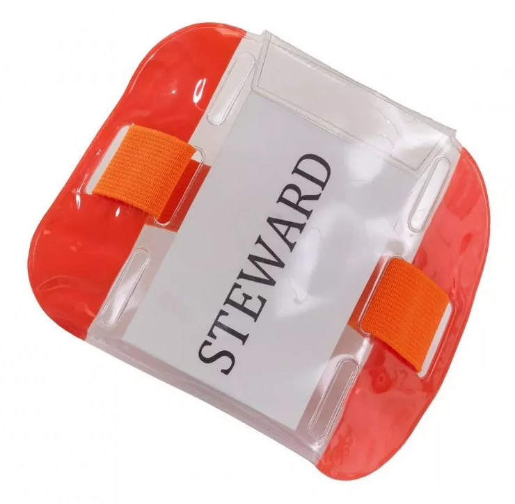 Odbalska Opaska ID z Kieszenią YK003 - Fluorescent Orange