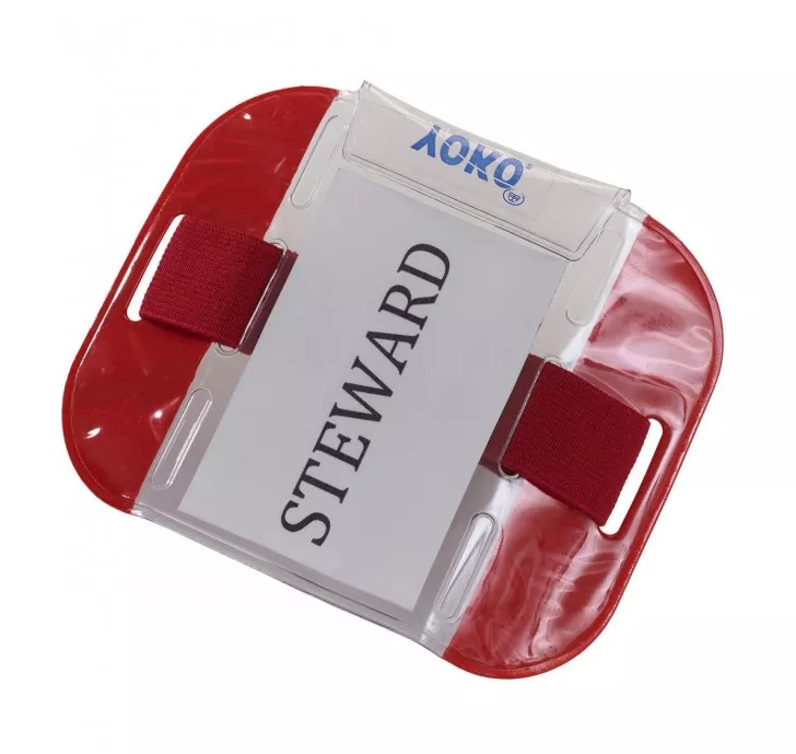 Opaska ID z Kieszenia Odporna na Wode YK003 - Red