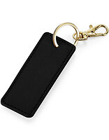 Brelok Prostokatny Poliuretan Saffiano BG744 - Black & Black