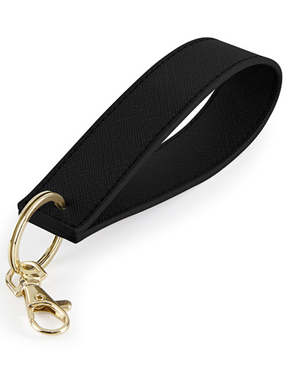 Brelok Pasek na Nadgarstek Poliuretan Saffiano BG747 - Black
