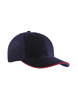 Czapka 6-panelowa Bawełniana MB024 - Navy & Red