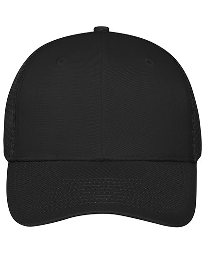 Czapka 6-panelowa Siateczkowa MB6239 - Black