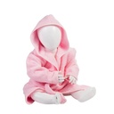 Szlafrok Frotte Z Kapturem AR022 - Light Pink & Light Pink
