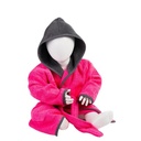 Szlafrok Frotte Z Kapturem AR022 - Pink & Graphite