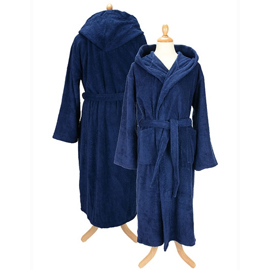 Szlafrok z Kapturem Bawełniany Frota AR026 - French Navy