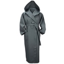 Szlafrok Luzny Bawełniany Waflowy AR028 - Graphite