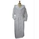 Szlafrok z kapturem welurowy AR029 - True White