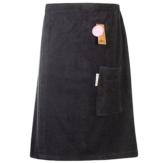 Kilt Kapielowy Bawelniany AR042 - Black