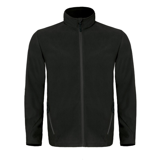 Bluza Meska Klasyczna Polarowa Oddychajaca BCFM717 - Black