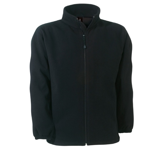 Bluza Dopasowana Unisex Mikropolar Wiatroszczelna Oddychajaca BCFU749 - Black