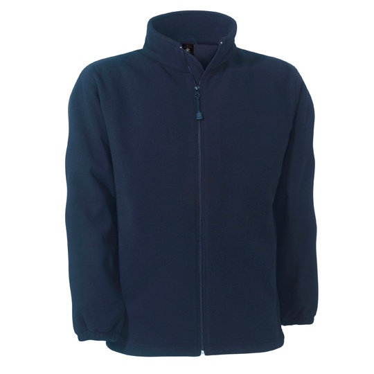 Bluza Dopasowana Unisex Mikropolar Wiatroszczelna Oddychajaca BCFU749 - Navy