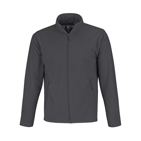 Bluza z mikropolaru BCFUI50 - Dark Grey (Solid)