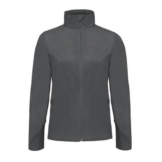 Bluza Damska Slim Mikropolar Oddychająca BCFW752 - Steel Grey (Solid)
