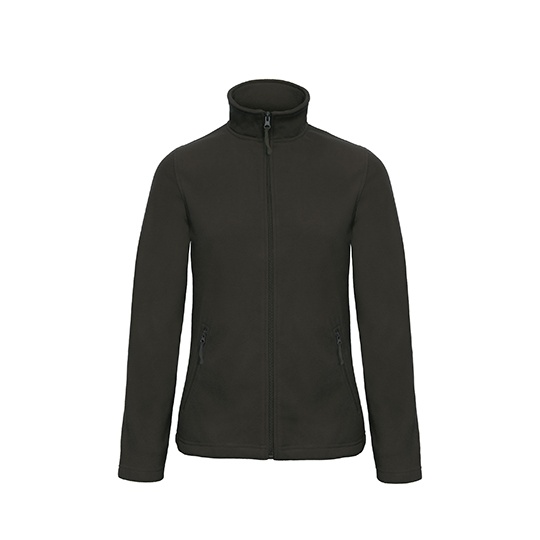 Bluza Damska Taliowana Mikropolarowa BCFWI51 - Black