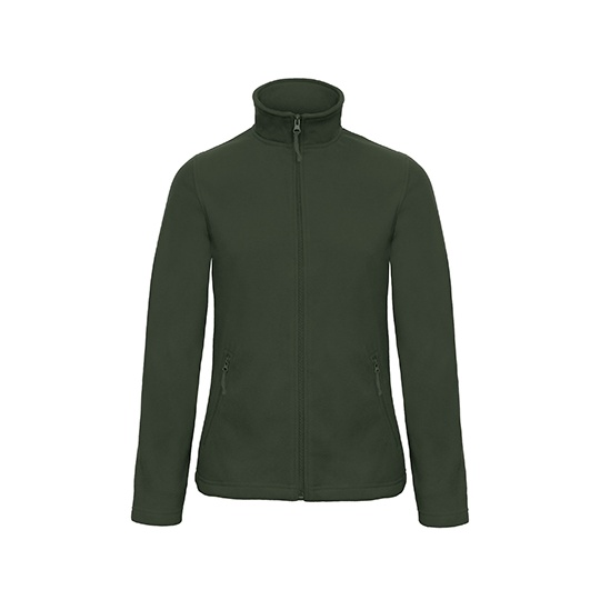 Bluza Damska Taliowana Mikropolarowa BCFWI51 - Forest Green