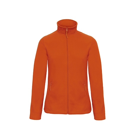 Bluza Damska Taliowana Mikropolarowa BCFWI51 - Pumpkin Orange