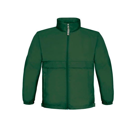 Kurtka dziecieca skladana z kapturem BCJK950 - Bottle Green