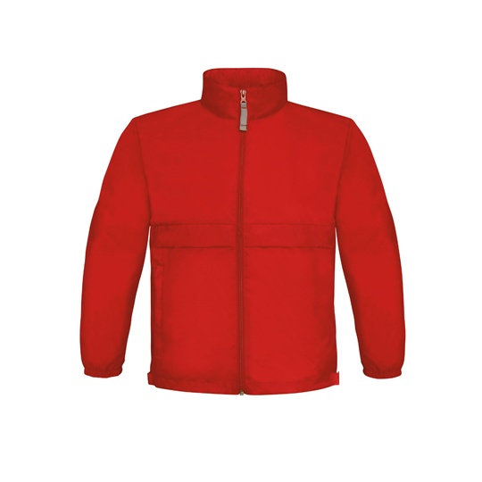 Kurtka dziecięca składana z kapturem BCJK950 - Red